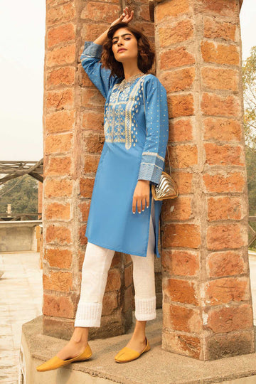 Khaadi ETE20305 BLUE Lawn Pret 2021